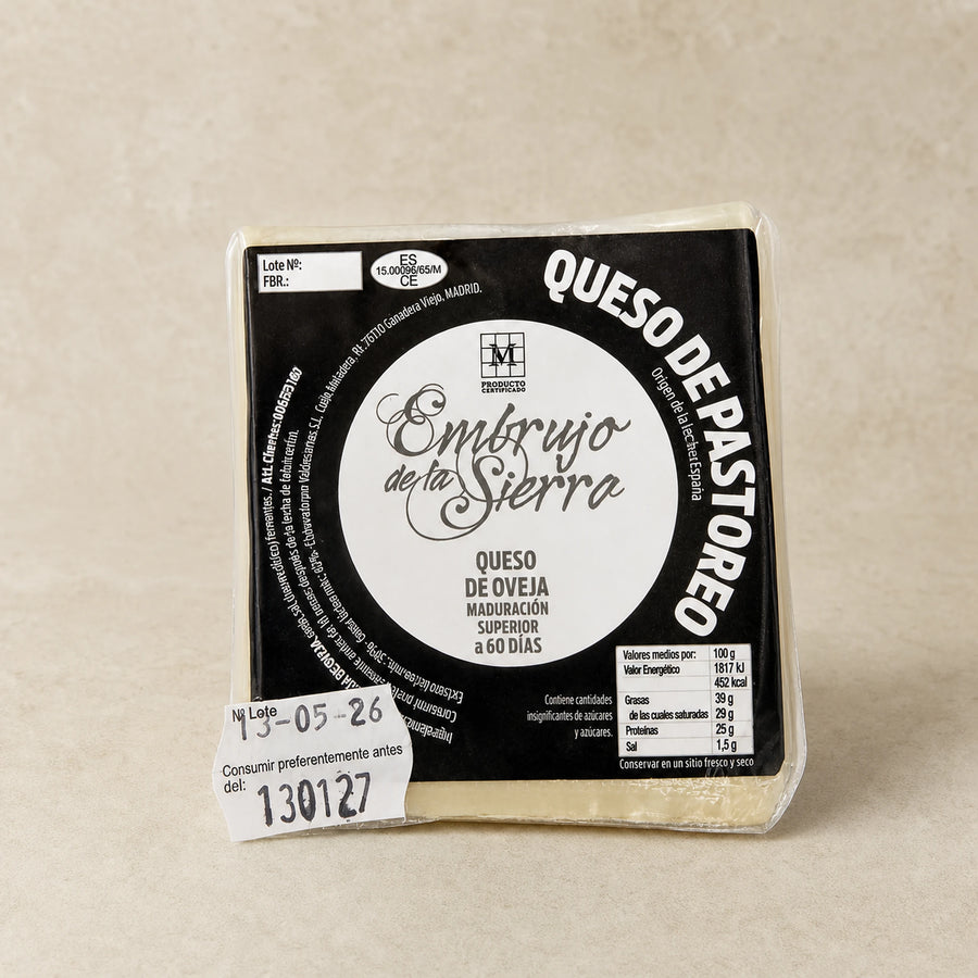 Queso de oveja Embrujo de la Sierra con maduración superior a 60 días